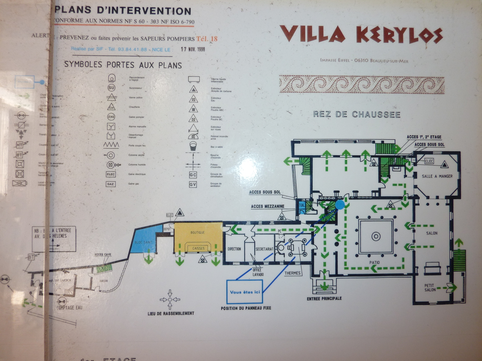รูปถ่าย ฝรั่งเศส(France) โบลีเยอ-ซูร์-แมร์(Beaulieu sur Mer) วิลลาเกรีลอส(Villa Kerylos) 2009-05 2