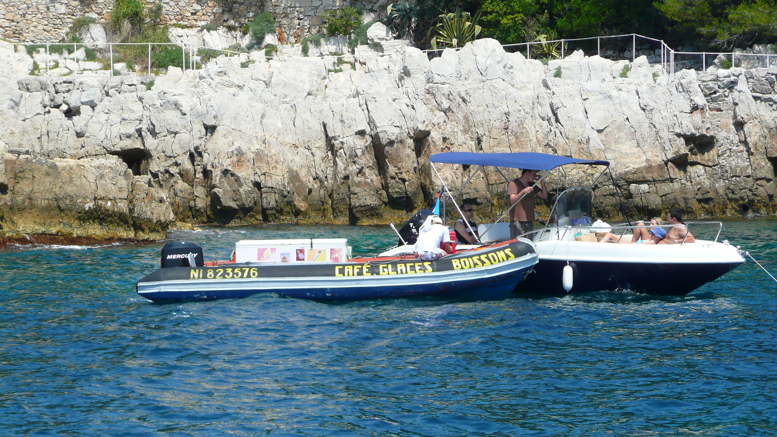 รูปถ่าย ฝรั่งเศส(France) แหลมอ็องตีบ(Cap d'Antibes) อ่าวลาร์ฌ็องโฟ(Anse de l'Argent Faux) 2007-07 49