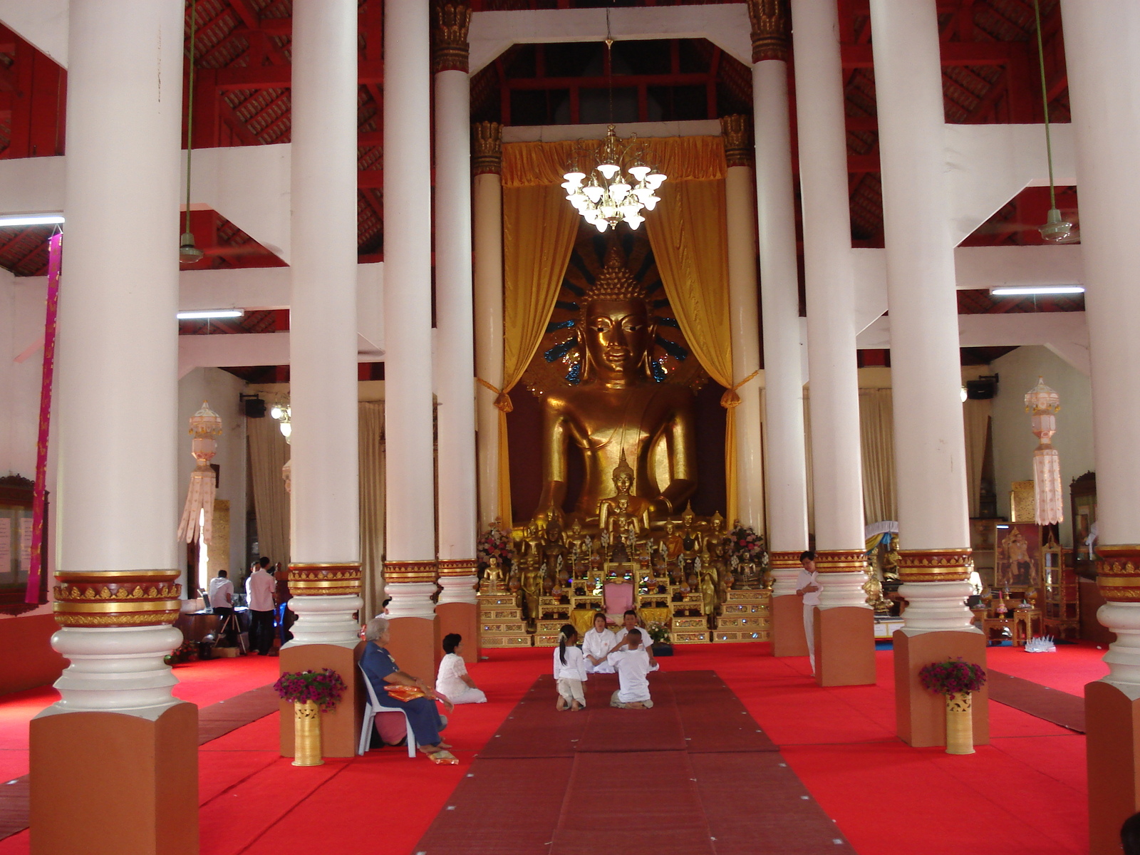รูปถ่าย ไทย(Thailand) เชียงใหม่(Chiang Mai) ข้างในคุเมืองเชียงใหม่(Inside Canal) วัดพระสิงห์(Wat Phra Sing temple) 2006-04 23