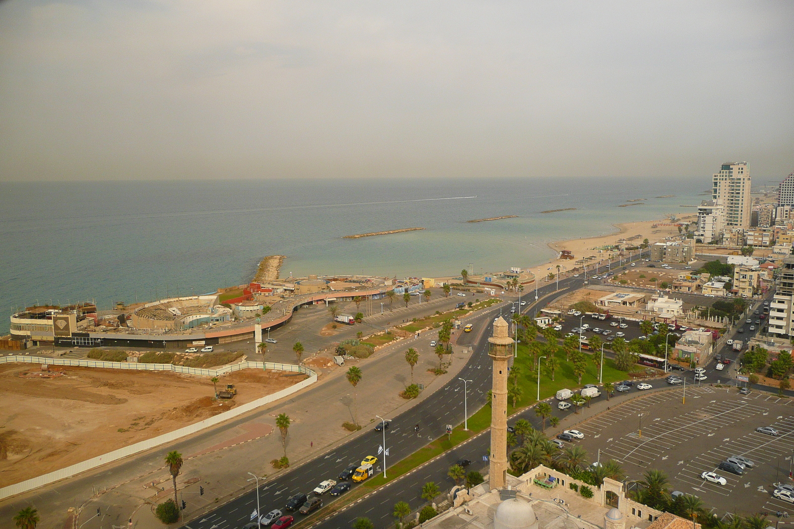 รูปถ่าย อิสราเอล(Israel) เทลอาวีฟ(Tel Aviv) โรงแรมเดวิด อินเตอร์คอนติเนนตัล(David Intercontinental Hotel) วิวจากห้องพัก(Room view) 2007-11 17
