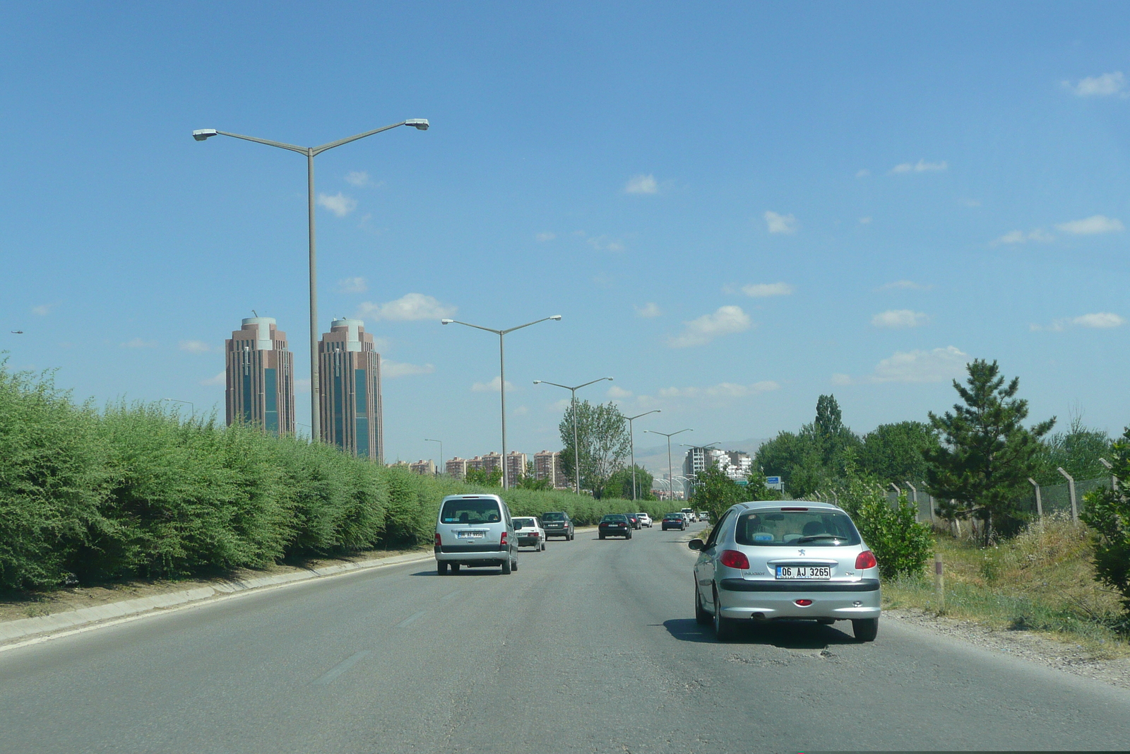 รูปถ่าย ตุรกี(Turkey) อังการา(Ankara) ถนนจากบิลเคนต์ไปอังการา(Bilkent to Ankara road) 2008-07 28
