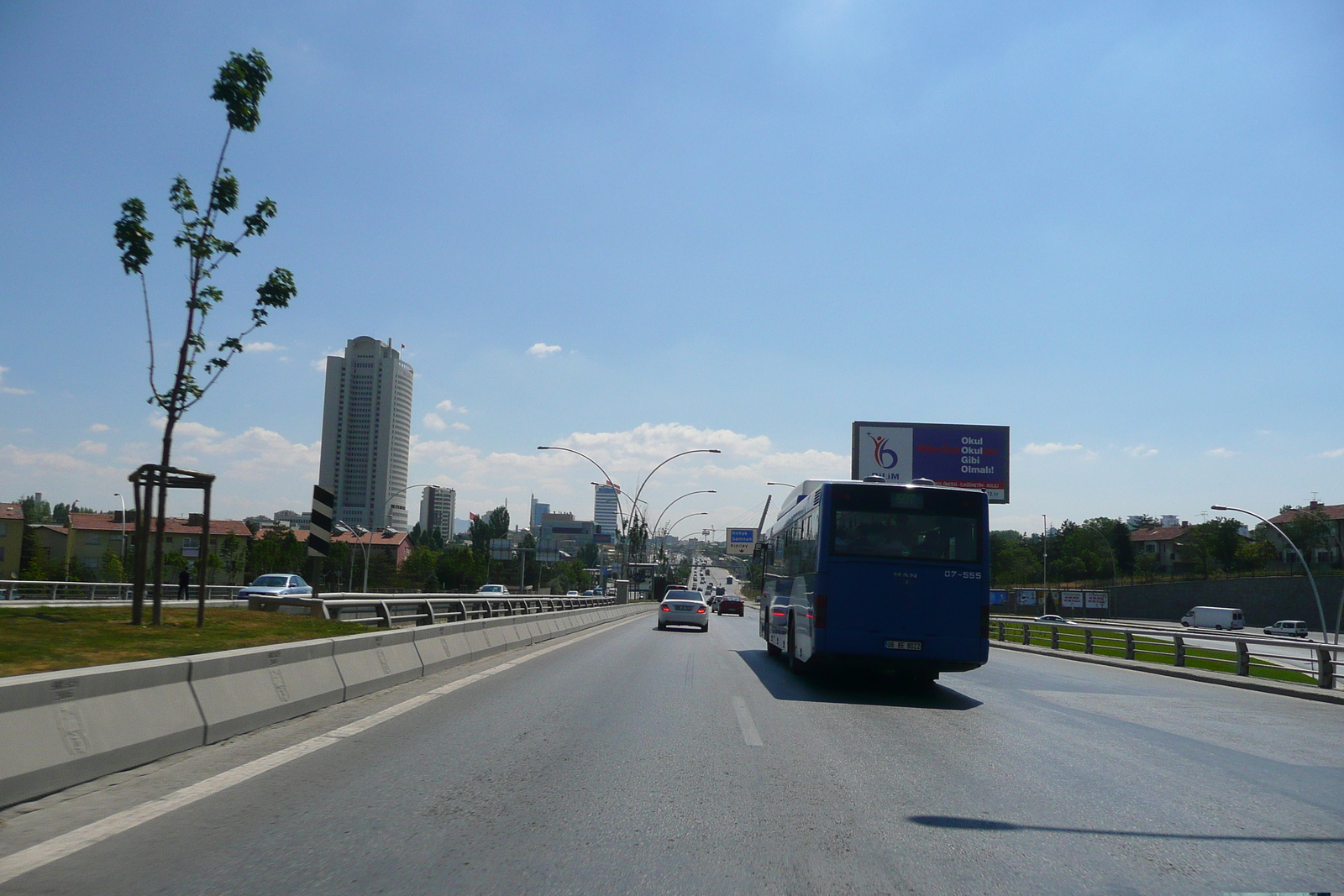 รูปถ่าย ตุรกี(Turkey) อังการา(Ankara) ถนนจากบิลเคนต์ไปอังการา(Bilkent to Ankara road) 2008-07 19
