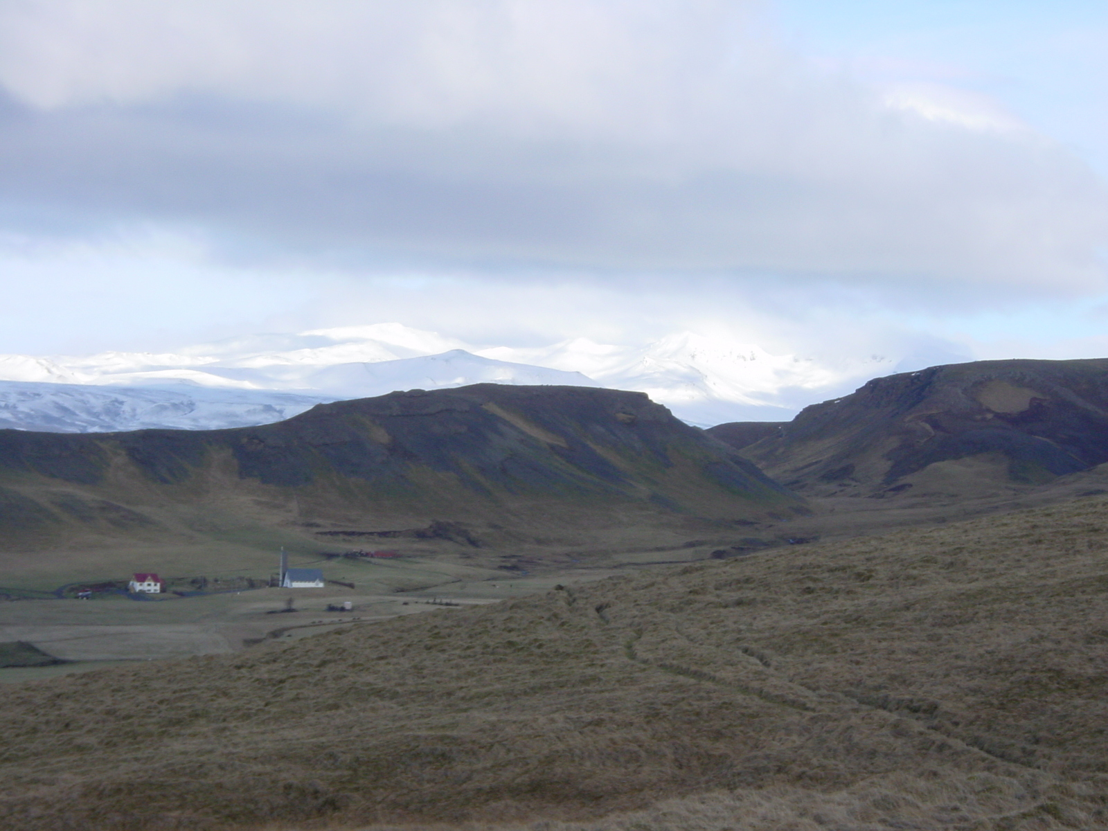 รูปถ่าย ไอซ์แลนด์(Iceland) แอจาฟโจล(Eyjafjoll) 2003-03 0