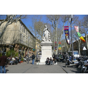 รูปถ่าย ฝรั่งเศส(France) แอ็กซ์-อ็อง-โพรว็องส์(Aix en Provence) จัตุรัสนายพลเดอโกล(Place du General de Gaulle) 2008-04 10