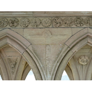 รูปถ่าย ฝรั่งเศส(France) มงแซ็งมีแชล(Mont St Michel) ระเบียงคดแอบบีมงแซ็งมีแชล(Mont St Michel Abbey Cloister) 2010-04 52