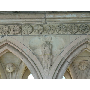 รูปถ่าย ฝรั่งเศส(France) มงแซ็งมีแชล(Mont St Michel) ระเบียงคดแอบบีมงแซ็งมีแชล(Mont St Michel Abbey Cloister) 2010-04 35