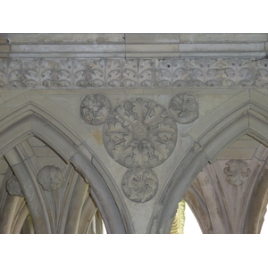 รูปถ่าย ฝรั่งเศส(France) มงแซ็งมีแชล(Mont St Michel) ระเบียงคดแอบบีมงแซ็งมีแชล(Mont St Michel Abbey Cloister) 2010-04 44