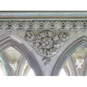 รูปถ่าย ฝรั่งเศส(France) มงแซ็งมีแชล(Mont St Michel) ระเบียงคดแอบบีมงแซ็งมีแชล(Mont St Michel Abbey Cloister) 2010-04 20