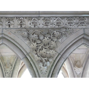 รูปถ่าย ฝรั่งเศส(France) มงแซ็งมีแชล(Mont St Michel) ระเบียงคดแอบบีมงแซ็งมีแชล(Mont St Michel Abbey Cloister) 2010-04 86