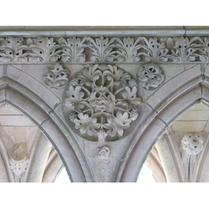 รูปถ่าย ฝรั่งเศส(France) มงแซ็งมีแชล(Mont St Michel) ระเบียงคดแอบบีมงแซ็งมีแชล(Mont St Michel Abbey Cloister) 2010-04 85