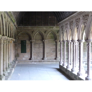 รูปถ่าย ฝรั่งเศส(France) มงแซ็งมีแชล(Mont St Michel) ระเบียงคดแอบบีมงแซ็งมีแชล(Mont St Michel Abbey Cloister) 2010-04 73