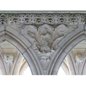 รูปถ่าย ฝรั่งเศส(France) มงแซ็งมีแชล(Mont St Michel) ระเบียงคดแอบบีมงแซ็งมีแชล(Mont St Michel Abbey Cloister) 2010-04 79