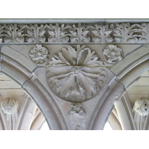 รูปถ่าย ฝรั่งเศส(France) มงแซ็งมีแชล(Mont St Michel) ระเบียงคดแอบบีมงแซ็งมีแชล(Mont St Michel Abbey Cloister) 2010-04 9