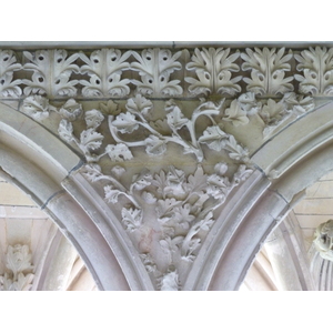 รูปถ่าย ฝรั่งเศส(France) มงแซ็งมีแชล(Mont St Michel) ระเบียงคดแอบบีมงแซ็งมีแชล(Mont St Michel Abbey Cloister) 2010-04 84