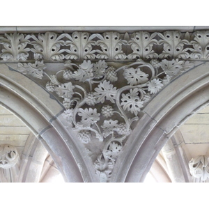 รูปถ่าย ฝรั่งเศส(France) มงแซ็งมีแชล(Mont St Michel) ระเบียงคดแอบบีมงแซ็งมีแชล(Mont St Michel Abbey Cloister) 2010-04 78