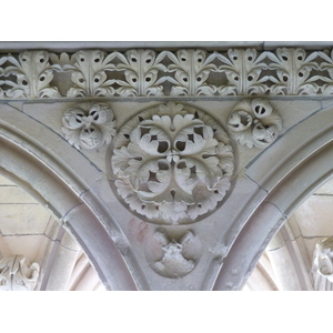 รูปถ่าย ฝรั่งเศส(France) มงแซ็งมีแชล(Mont St Michel) ระเบียงคดแอบบีมงแซ็งมีแชล(Mont St Michel Abbey Cloister) 2010-04 55