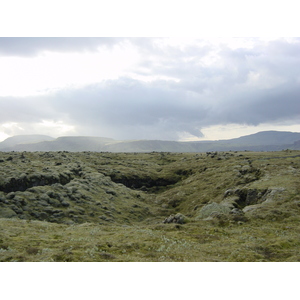 รูปถ่าย ไอซ์แลนด์(Iceland) ถนนหมายเลข 1 จากโยกุลซาร์เลานไปวีก(Road 1 Jokulsarlon to vik) 2003-06 10