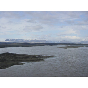 รูปถ่าย ไอซ์แลนด์(Iceland) ถนนหมายเลข 1 จากโยกุลซาร์เลานไปวีก(Road 1 Jokulsarlon to vik) 2003-06 25