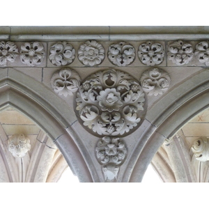 รูปถ่าย ฝรั่งเศส(France) มงแซ็งมีแชล(Mont St Michel) ระเบียงคดแอบบีมงแซ็งมีแชล(Mont St Michel Abbey Cloister) 2010-04 3