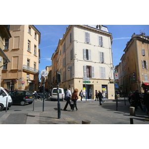 รูปถ่าย ฝรั่งเศส(France) แอ็กซ์-อ็อง-โพรว็องส์(Aix en Provence) ถนนมีราโบ(Cours Mirabeau) 2008-04 13