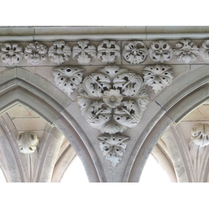 รูปถ่าย ฝรั่งเศส(France) มงแซ็งมีแชล(Mont St Michel) ระเบียงคดแอบบีมงแซ็งมีแชล(Mont St Michel Abbey Cloister) 2010-04 10