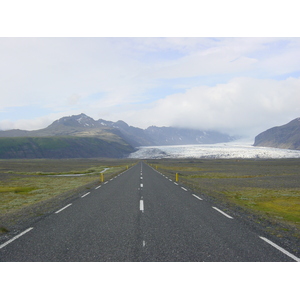 รูปถ่าย ไอซ์แลนด์(Iceland) ถนนหมายเลข 1 จากโยกุลซาร์เลานไปวีก(Road 1 Jokulsarlon to vik) 2003-06 24