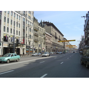 รูปถ่าย รัสเซีย(Russia) มอสโก(Moscow) ถนนตแวร์สกายา(Tverskaya Street) 2005-04 12