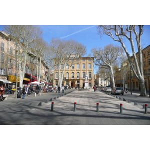 รูปถ่าย ฝรั่งเศส(France) แอ็กซ์-อ็อง-โพรว็องส์(Aix en Provence) ถนนมีราโบ(Cours Mirabeau) 2008-04 11