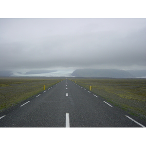 รูปถ่าย ไอซ์แลนด์(Iceland) ถนนหมายเลข 1 จากโยกุลซาร์เลานไปวีก(Road 1 Jokulsarlon to vik) 2003-06 18