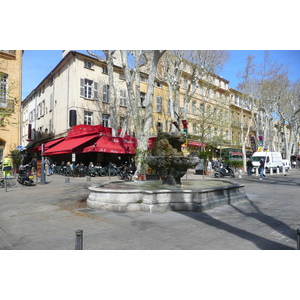 รูปถ่าย ฝรั่งเศส(France) แอ็กซ์-อ็อง-โพรว็องส์(Aix en Provence) ถนนมีราโบ(Cours Mirabeau) 2008-04 8