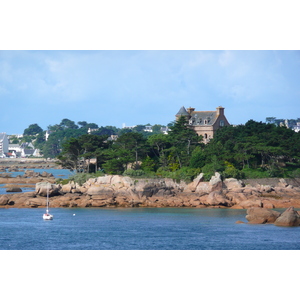 รูปถ่าย ฝรั่งเศส(France) แปร์รอส-กีแรก(Perros Guirec) หิน  แกรนิตชมพู (Cote de granite rose) 2007-08 29