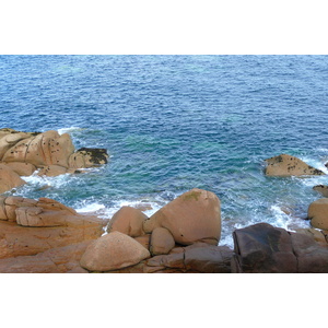 รูปถ่าย ฝรั่งเศส(France) แปร์รอส-กีแรก(Perros Guirec) หิน  แกรนิตชมพู (Cote de granite rose) 2007-08 44