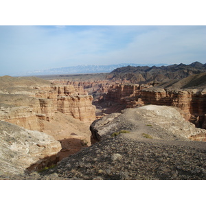 รูปถ่าย คาซัคสถาน(Kazakhstan) หุบผาชารึน(Charyn Canyon) 2007-03 108