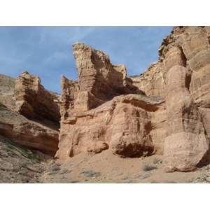 รูปถ่าย คาซัคสถาน(Kazakhstan) หุบผาชารึน(Charyn Canyon) 2007-03 21