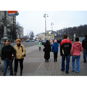 รูปถ่าย ยูเครน(Ukraine) เคียฟ(Kiev) ถนนเครชชาตือค(Kreschatyk Street) 2007-03 10