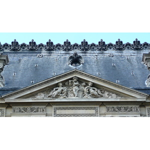 รูปถ่าย ฝรั่งเศส(France) ปารีส(Paris) ลูฟว์(Louvre) ด้านหน้าพระราชวังลูฟวร์ริมแม่น้ำ(Riverside facade of Louvre) 2007-07 49
