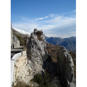 รูปถ่าย ฝรั่งเศส(France) ถนนจากกูร์เซกูลไปเกรโอลีแยร์-เล-เนจ(Coursegoule to Greolieres les neiges road) 2007-01 29