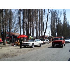 รูปถ่าย คาซัคสถาน(Kazakhstan) ถนนจากอัลมาตีไปหุบผาชารึน(Almaty to Charyn Canyon road) 2007-03 129