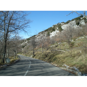 รูปถ่าย ฝรั่งเศส(France) ถนนจากกูร์เซกูลไปเกรโอลีแยร์-เล-เนจ(Coursegoule to Greolieres les neiges road) 2007-01 109