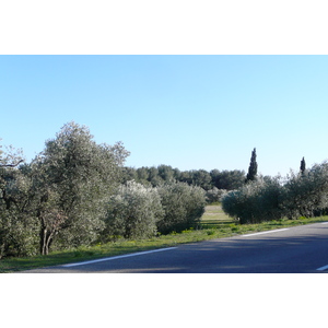 รูปถ่าย ฝรั่งเศส(France) โพรว็องส์(Provence) ถนนจากโบเดอโพรว็องส์ไปตาราสกง(Baux de Provence to Tarascon road) 2008-04 5