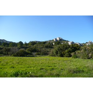 รูปถ่าย ฝรั่งเศส(France) โพรว็องส์(Provence) ถนนจากโบเดอโพรว็องส์ไปตาราสกง(Baux de Provence to Tarascon road) 2008-04 8