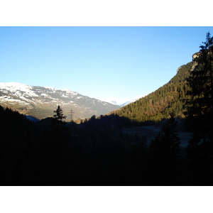 รูปถ่าย สวิสเซอร์แลนด์(Switzerland) ถนนจากคูร์ไปเซนต์มอริตซ์(Chur to St Moritz Road) 2007-01 27