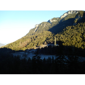 รูปถ่าย สวิสเซอร์แลนด์(Switzerland) ถนนจากคูร์ไปเซนต์มอริตซ์(Chur to St Moritz Road) 2007-01 29