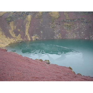 รูปถ่าย ไอซ์แลนด์(Iceland) ปล่องภูเขาไฟเคริด(Kerid) 2003-03 4