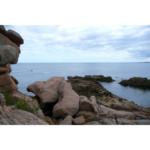 รูปถ่าย ฝรั่งเศส(France) แปร์รอส-กีแรก(Perros Guirec) หิน  แกรนิตชมพู (Cote de granite rose) 2007-08 76