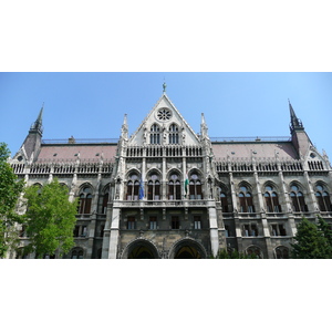 รูปถ่าย ฮังการี(Hungary) บูดาเปสต์(Budapest) อาคารรัฐสภาฮังการี(Budapest Parliament) 2007-06 11