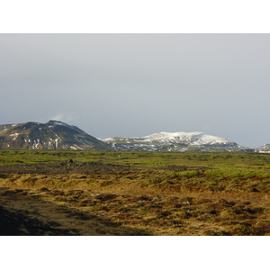 รูปถ่าย ไอซ์แลนด์(Iceland) ถนนหมายเลข 39 ไปเรคยาวิก(Road 39 to Reykjavik) 2003-03 4