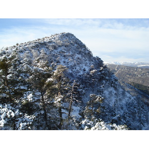 รูปถ่าย ฝรั่งเศส(France) ถนนจากกูร์เซกูลไปเกรโอลีแยร์-เล-เนจ(Coursegoule to Greolieres les neiges road) 2007-01 47