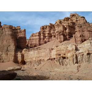 รูปถ่าย คาซัคสถาน(Kazakhstan) หุบผาชารึน(Charyn Canyon) 2007-03 113