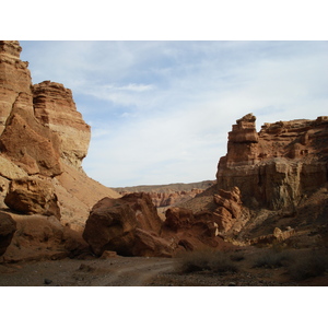 รูปถ่าย คาซัคสถาน(Kazakhstan) หุบผาชารึน(Charyn Canyon) 2007-03 114
